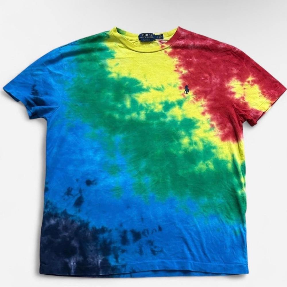 Polo by Ralph Lauren Men’s Tie-Dye Crew Neck T-Shirt - Multicolor